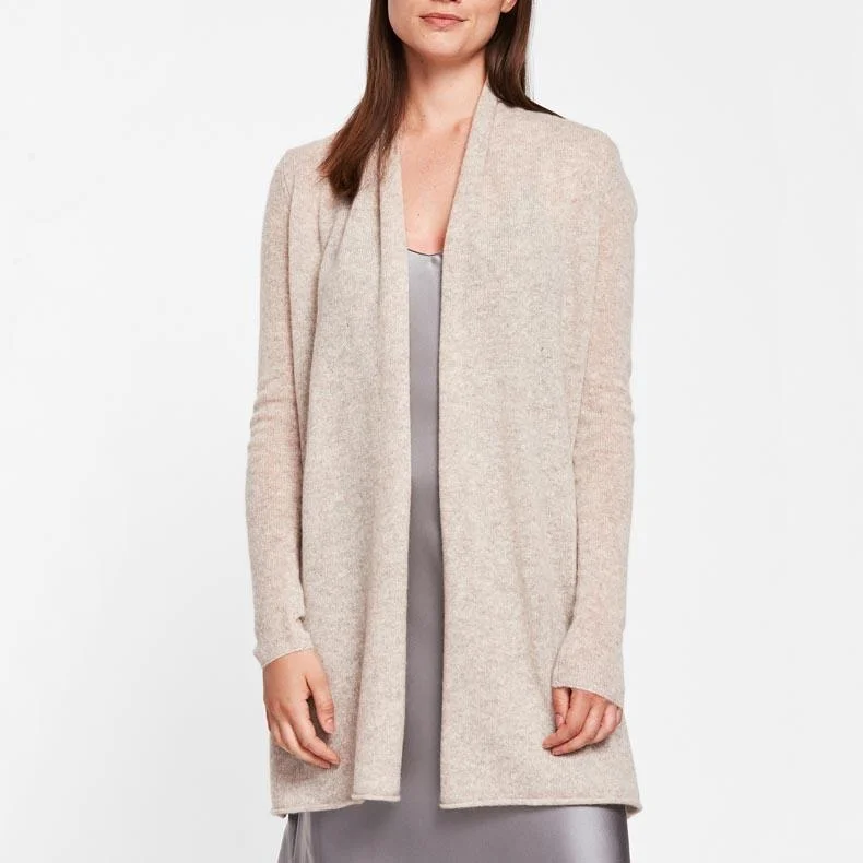 Trendy Women's Wear Collection Trapeze Duster (Sand Heather)