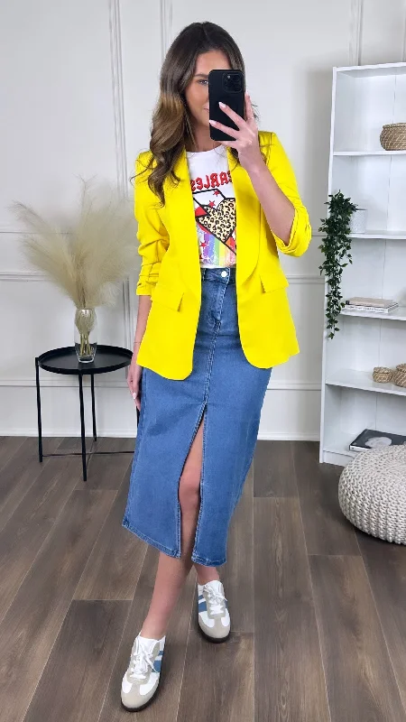 Hot Picks Odette Yellow Blazer