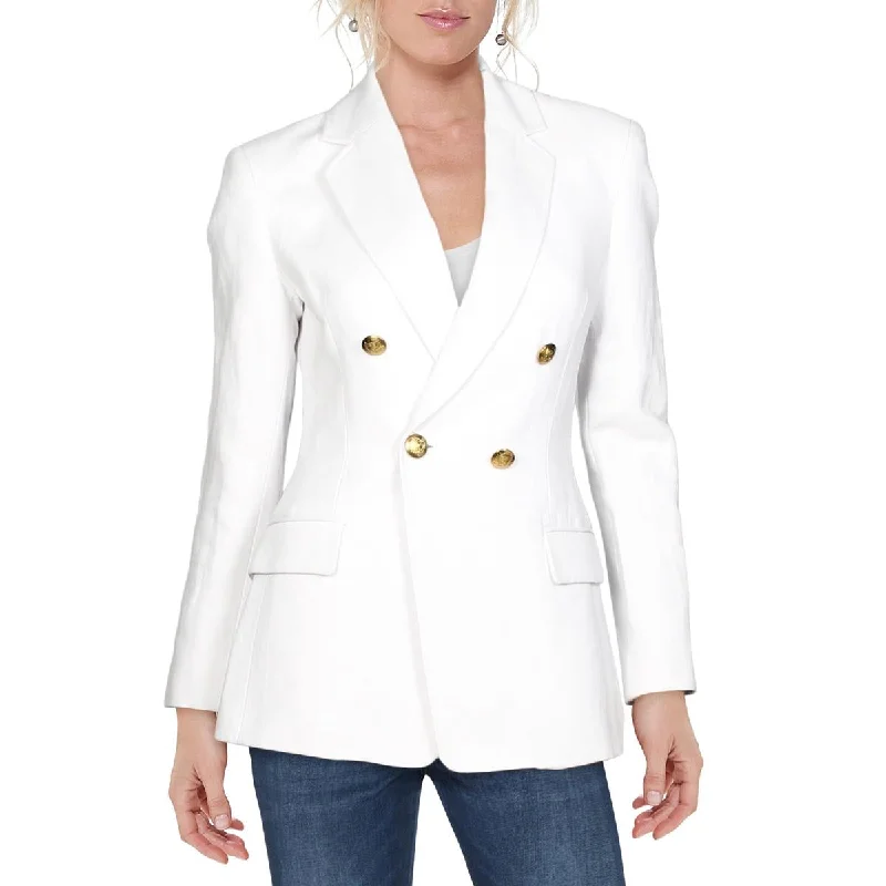 Fashion Sale Sedgwick Womens Linen Blend Double-Breasted Jacket