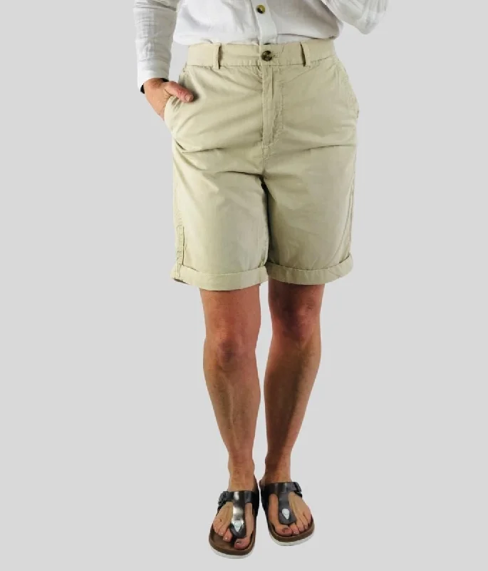 Exclusive Deals Online Stone Pure Cotton Chino Shorts