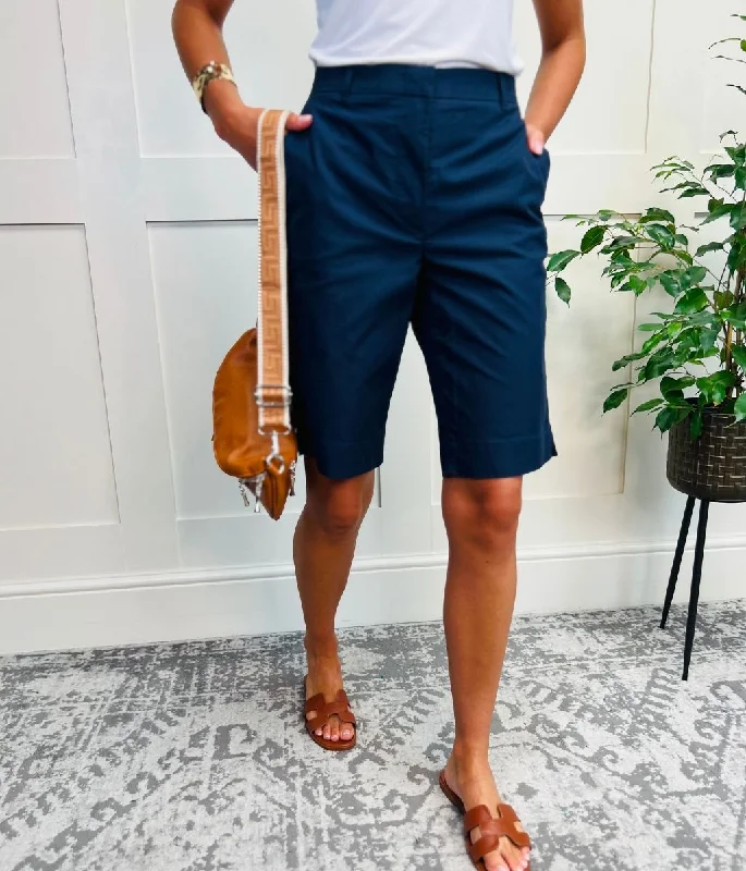 Wardrobe Refresh Navy Smart Tailored Shorts