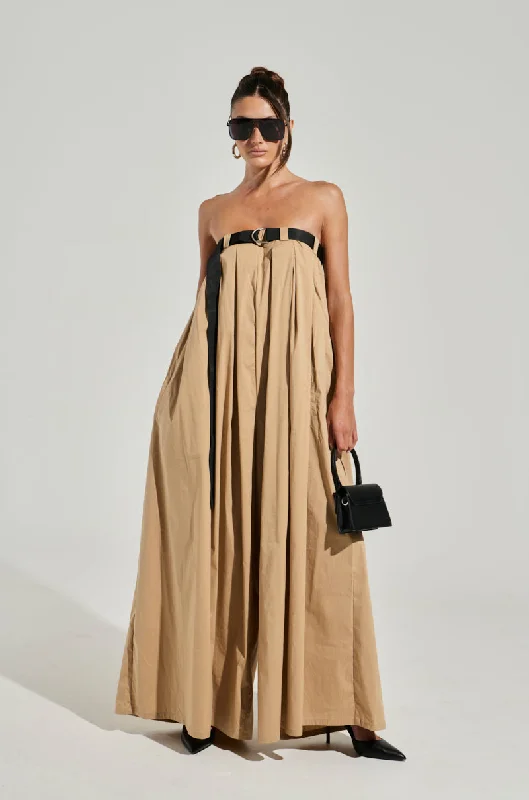 Flowing Silhouette DIANE STRAPLESS OVERSIZED JUMPSUIT