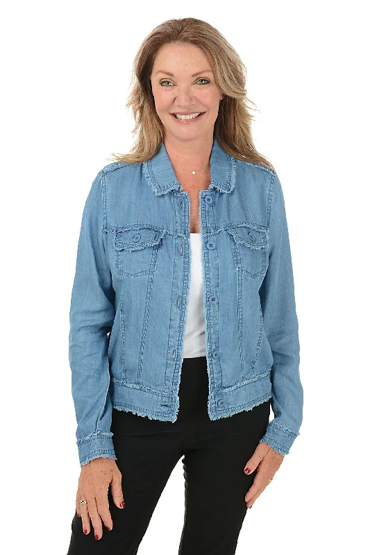 Trend Alert Frayed Denim Jacket