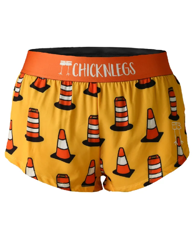 Feminine Elegant Women's Traffic Cones 1.5" Split Shorts