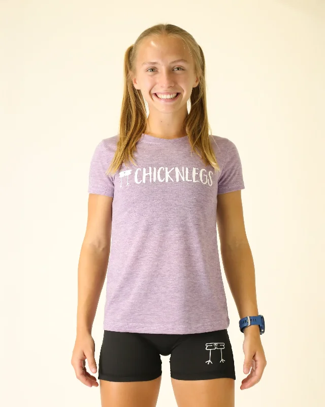 Refined Look Women's Heather Purple Logo Tee