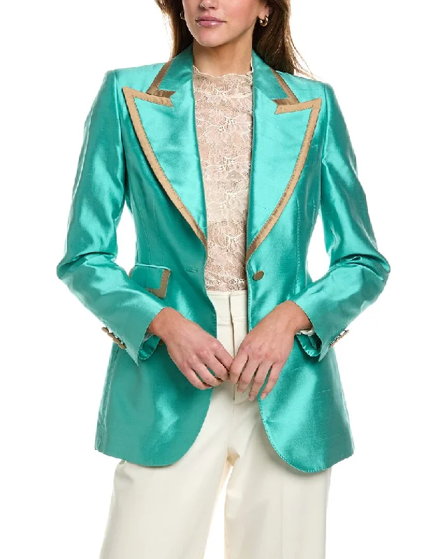 Vibrant Femme Fashion Dolce & Gabbana Silk Jacket