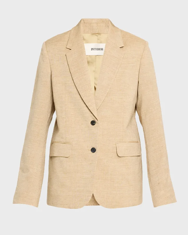 Floral Style The Jareth Linen-Blend Suit Jacket