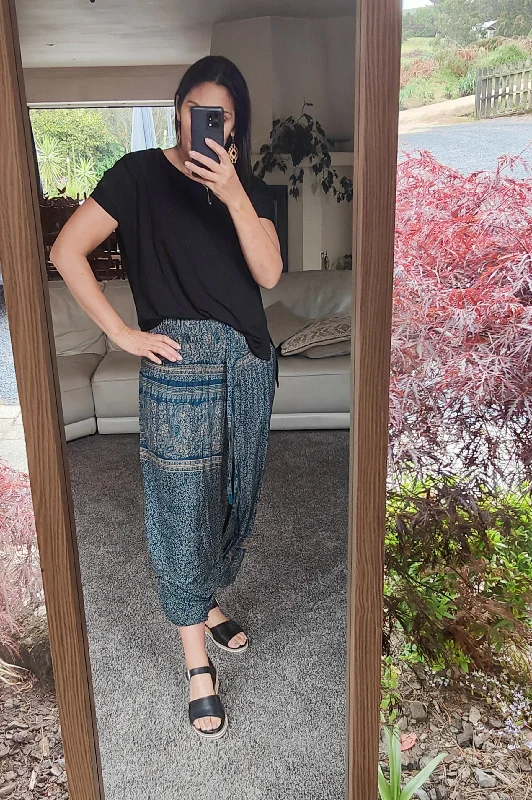 Wardrobe Refresh Aladdin Pants/Jumpsuit - Teal Mandala