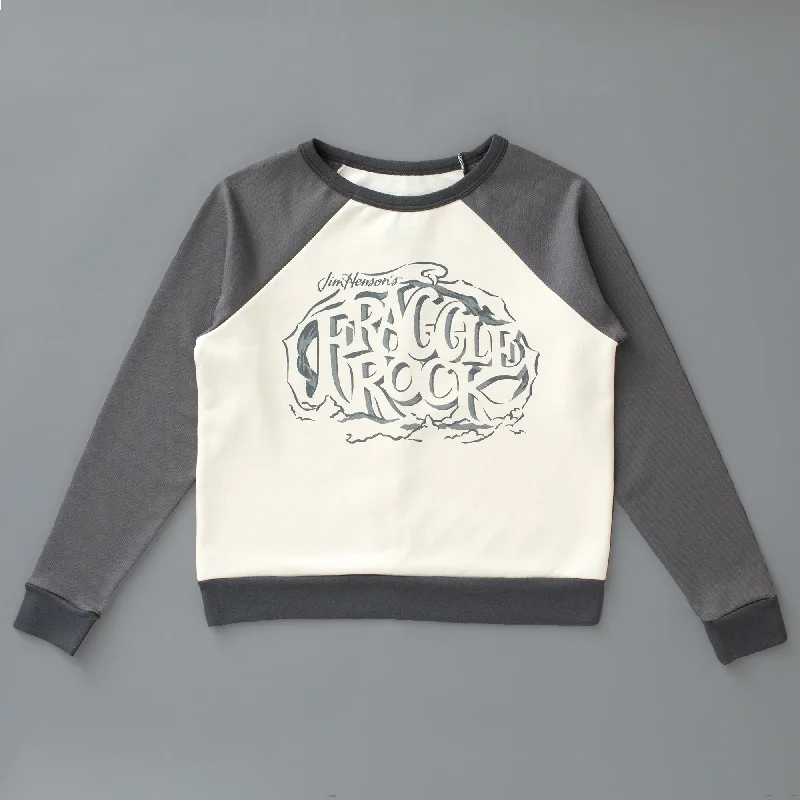 Trend Forward Threads Adult Oslo Sweatshirt - Fraggle Rock Logo Grey