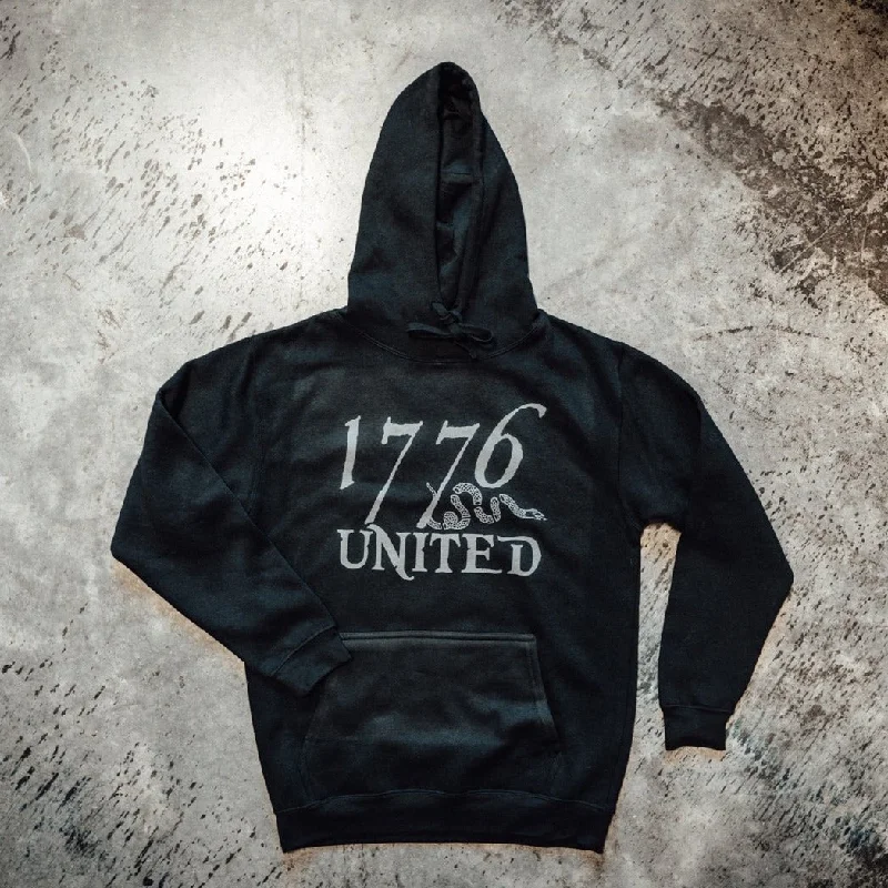 Unleash Your Fashion 1776 United® Logo Hoodie Blacked Out (LIMITED)