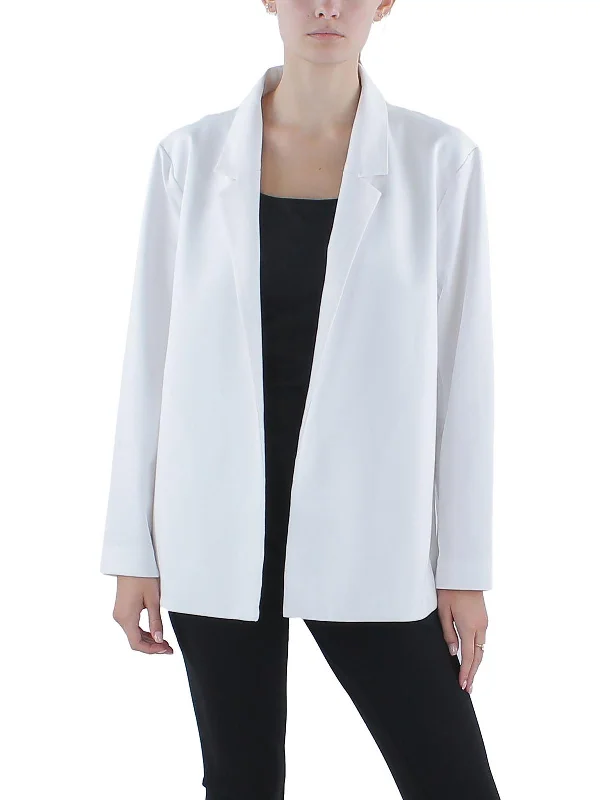 Save Big Womens Knit Ponte Open-Front Blazer