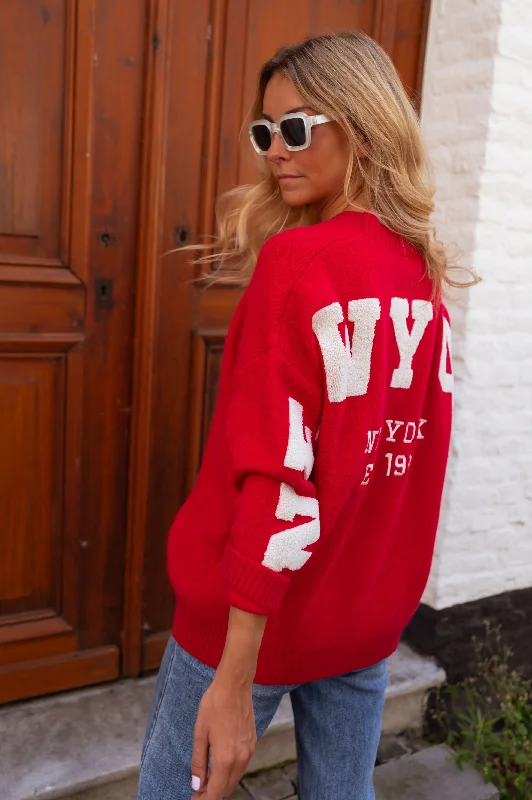 Chic & Cozy Collection Red Soho Cardigan