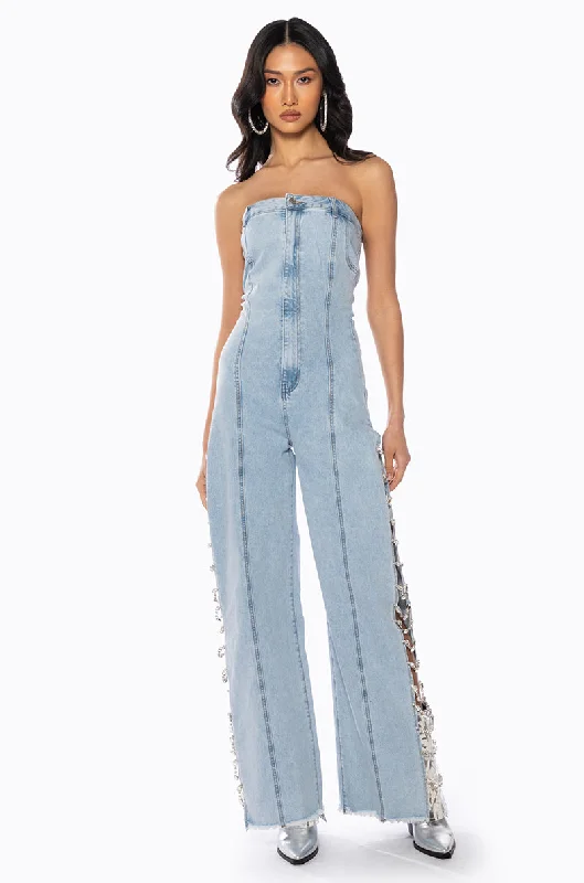 Statement Piece BLING BABY DENIM JUMPSUIT