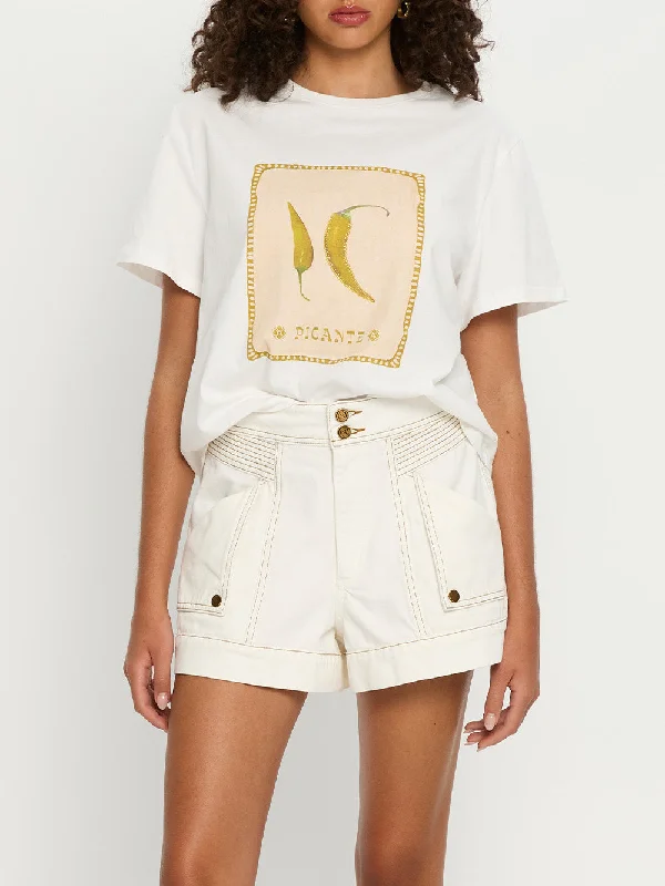 High End Designer Brands Discount Paloma Short - White