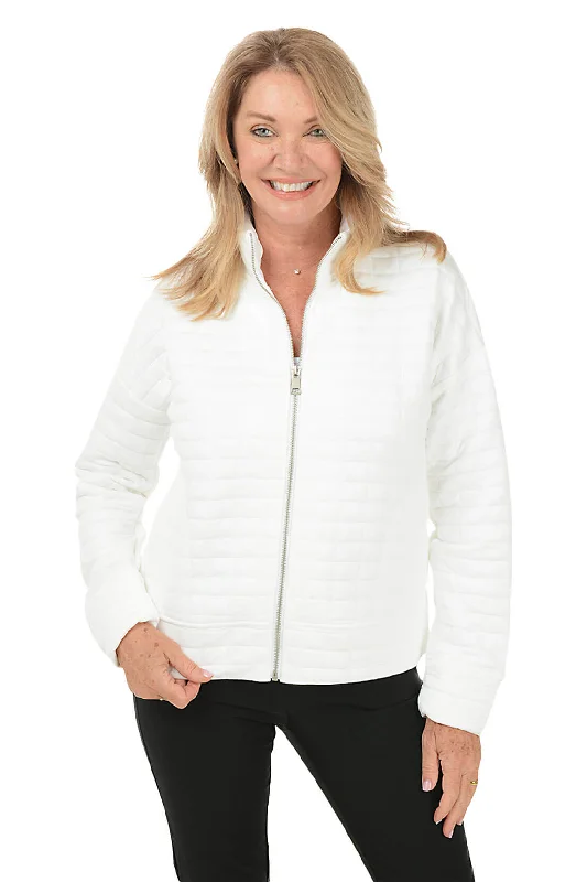 End Of Season Sale Quilted Zip-Front Jacket