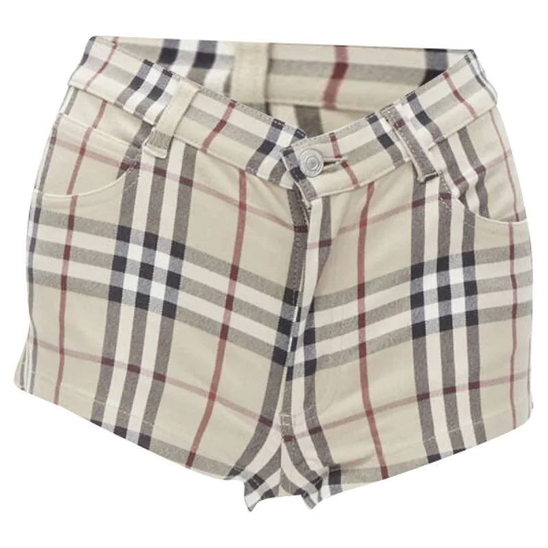 End Of Season Sale Burberry London Hoe Check signature check mini shorts