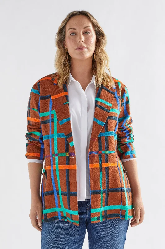 Unleash Your Style Ilona Linen Print Blazer