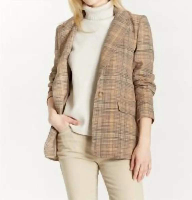 Comfortable Clothes Slim Boyfriend Blazer In Light Sage