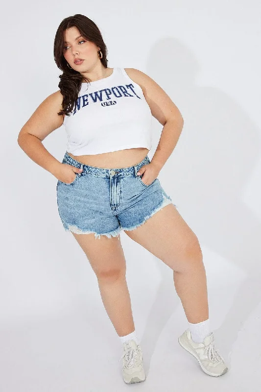 Save Big Denim Relaxed Shorts High Rise