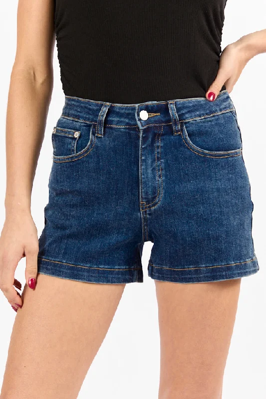 Seasonal Style Discounts Come As You Are Dark Wash Relaxed Fit Denim Shorts