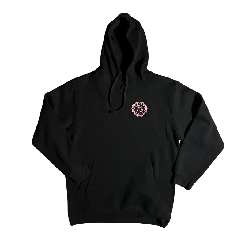 Signature Style Essentials Pink Basic Crest Hoodie - Women's