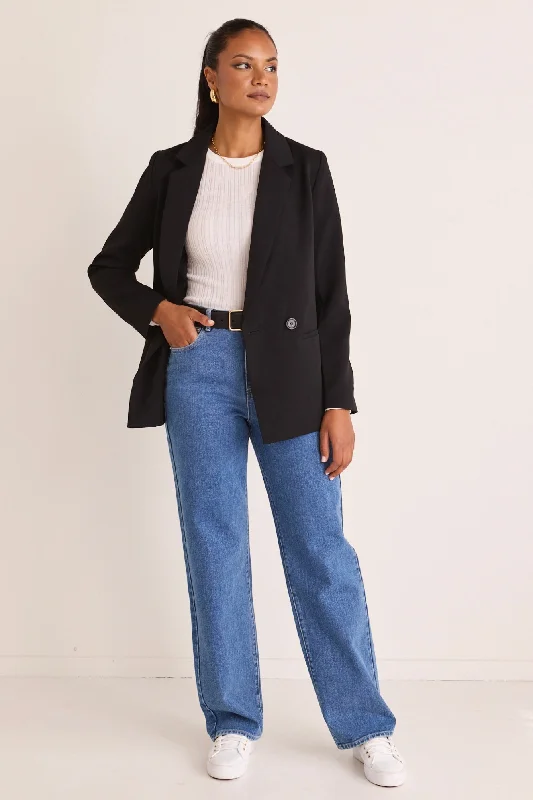 Mid - Season Sale Mission Black Soft Crepe Blazer