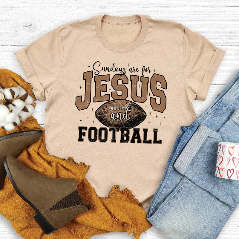 Trend Alert Jesus and Football Tee