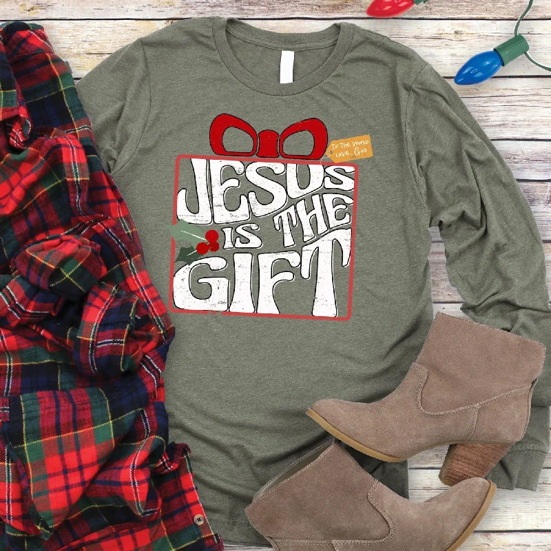 Save On Classic Elegant Styles Jesus Is The Gift Long Sleeve