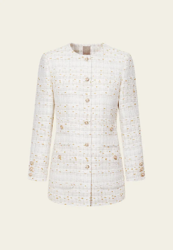 Best-Sellers Stripped Golden-lurex Mixed-tweed Jacket