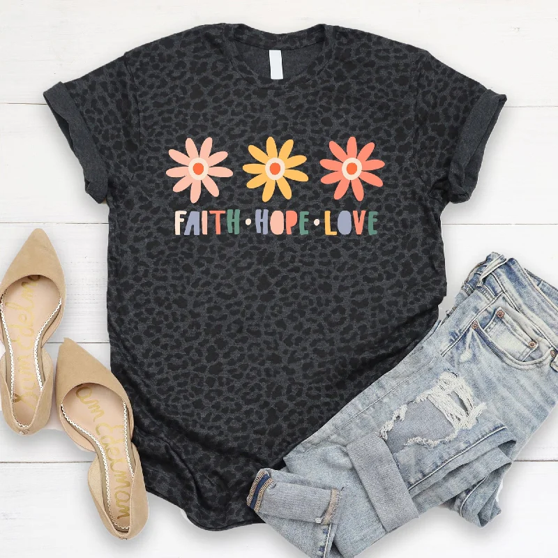 New Season Fashion Preview Faith Hope Love Flowers Tee