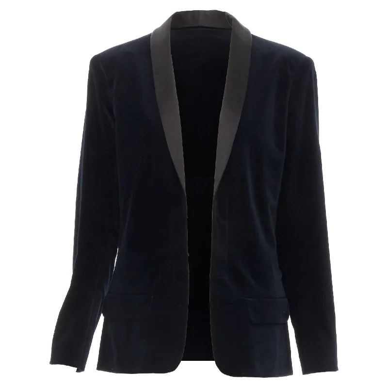 Premium Style Chanel paris hamburg metier d'art velvet tuxedo blazer