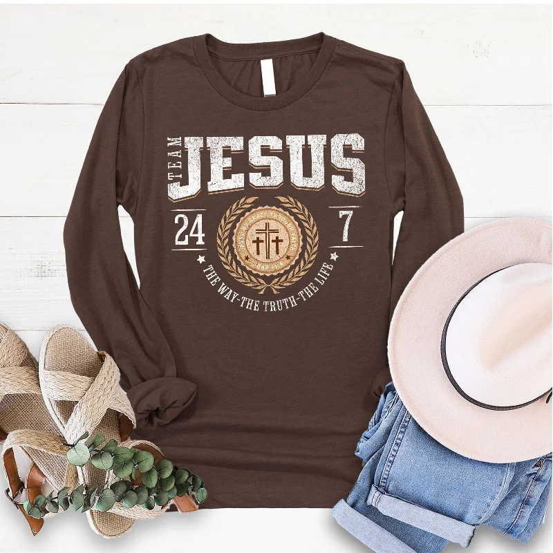 Fashion Sale Team Jesus Long Sleeve