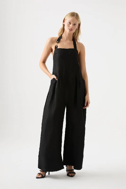 Massive Savings Neo Pleated Halter Jumpsuit