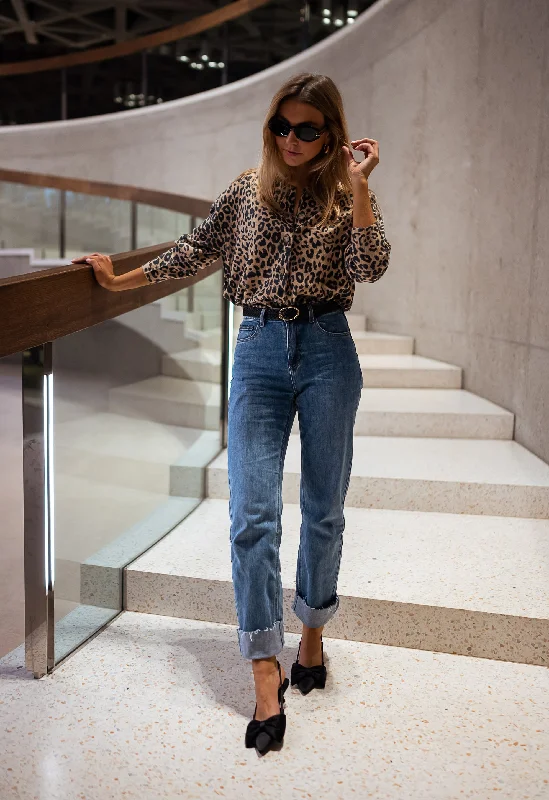 Women's High-Fashion Attire Hot Styles Leopard Barbara Cardigan