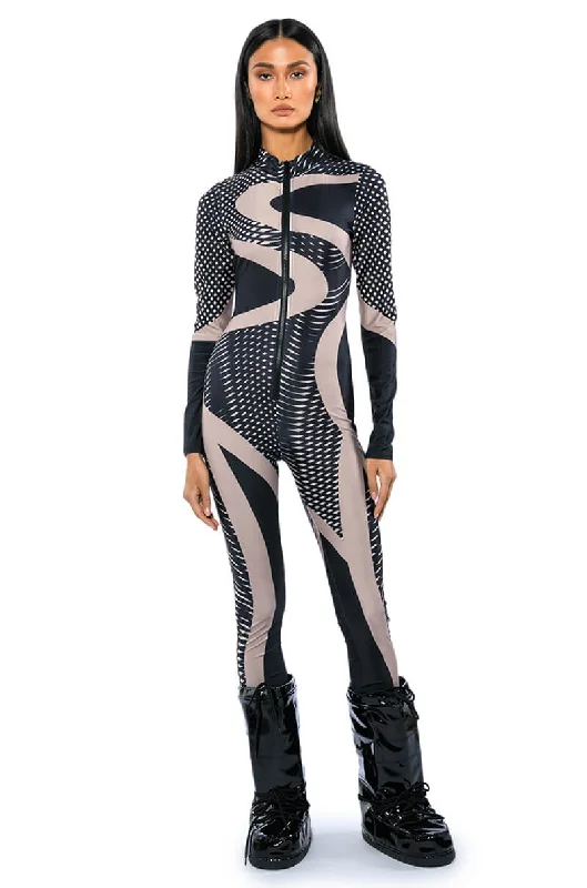 Stylish Spring Fashion EVERY EVENT PATTERNED CATSUIT