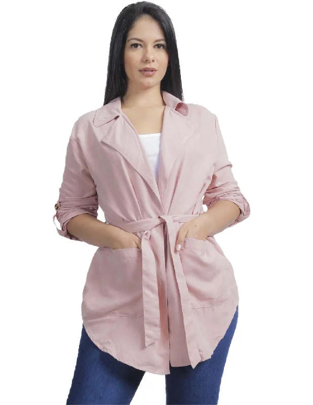 Style Upgrade LW234948, Angelus Ladies L/Sleeve Jacket W/Belt S-XL