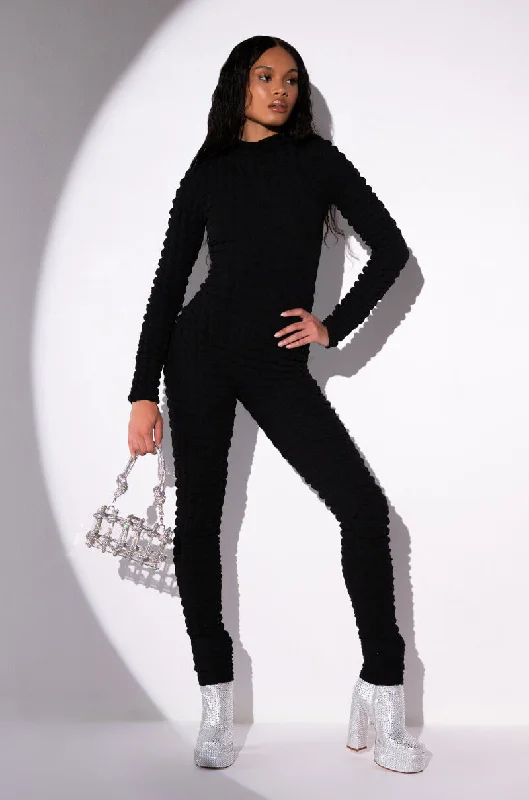 Exquisite Women's Wear Sale BEAT THE ODDS TEXTURED CATSUIT