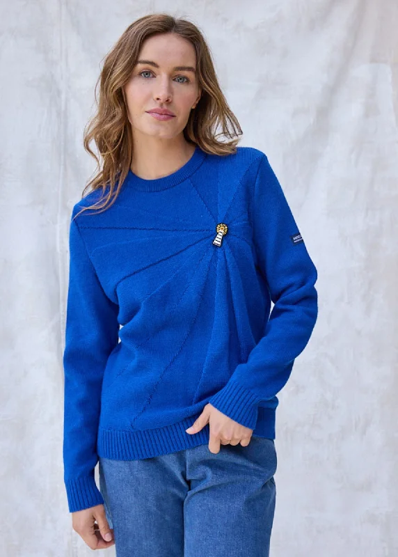 Best Sellers LIGHTHOUSE - Wool Sweater with lighthouse brooch by Macon & Lesquoy (ROYAL BLUE)