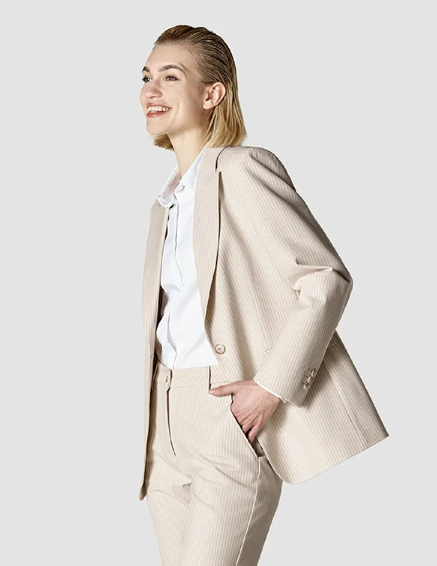 Refined Look Essential Blazer Cream Latte