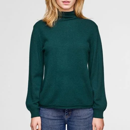 Trendsetting Threads Blouson Sleeve Sweater (Pine Needle Heather)