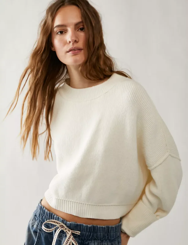 Flash Deals Easy Street Crop Pullover, Moon Glow