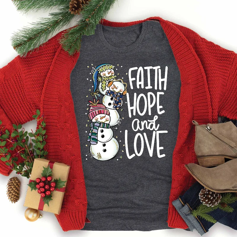 Chic And Edgy Faith Hope Love Tee