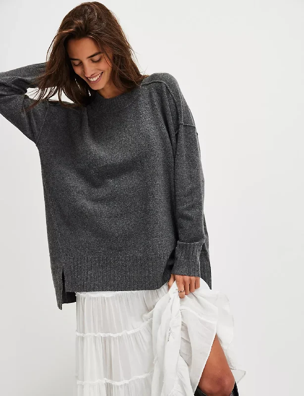 Save Big Phoebe Pullover, Dark Heather Grey