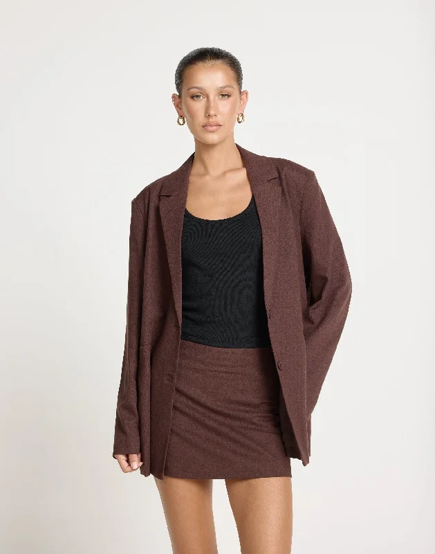 Fashion Sale Bradshaw Blazer (Chocolate)