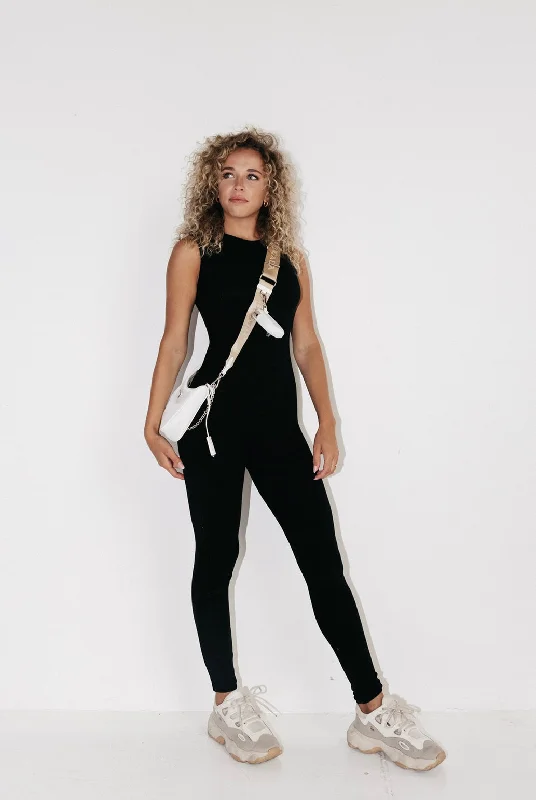 Graceful Cut Ready To Chill Jumpsuit Black