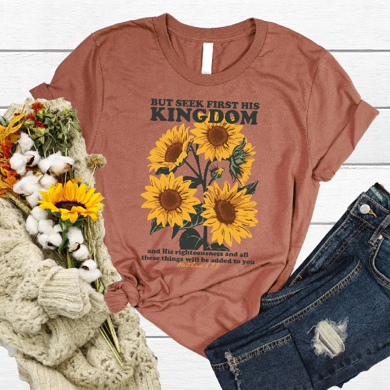 Browse Our Top Products Seek First His Kingdom Tee