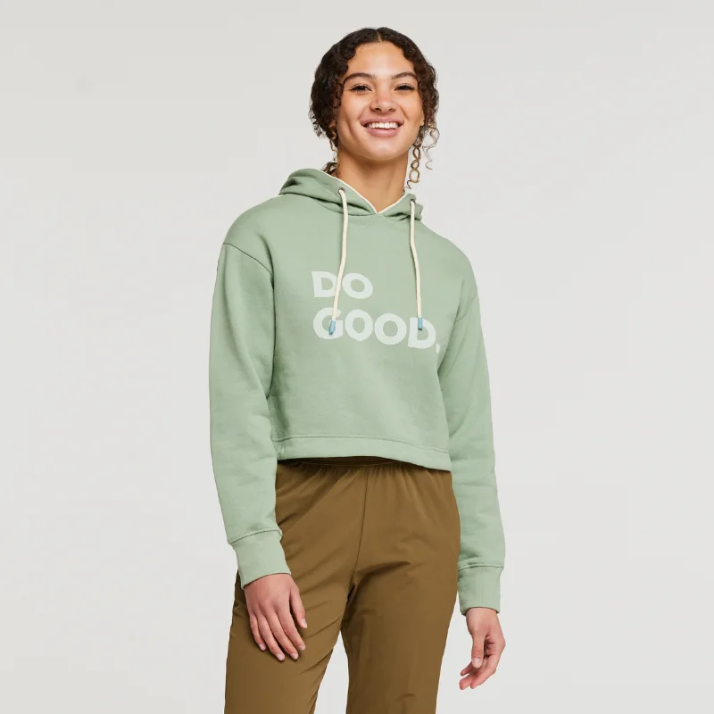 Huge Price Cut Women's Do Good Organic Crop Sweatshirt