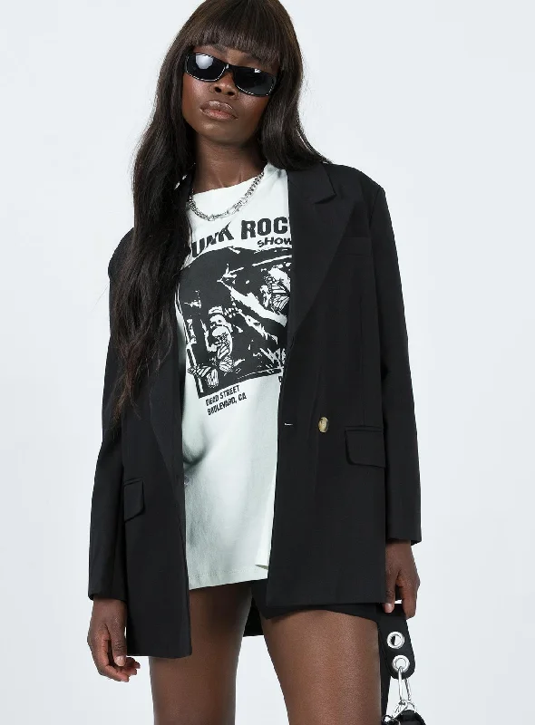 Wardrobe Essentials Codi Oversized Blazer Black